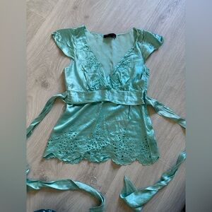 BCBG silk top